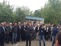 Diplomats visit Azerbaijan’s Aghdam, view houses shelled by Armenians