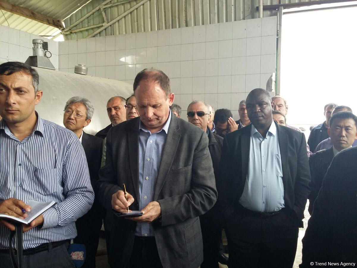 Diplomats visit Azerbaijan’s Aghdam, view houses shelled by Armenians