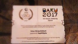 Logo, brand of 4th Islamic Solidarity Games presented in Baku (PHOTO)