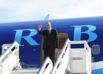 President Ilham Aliyev completes his working visit to Germany (PHOTO)