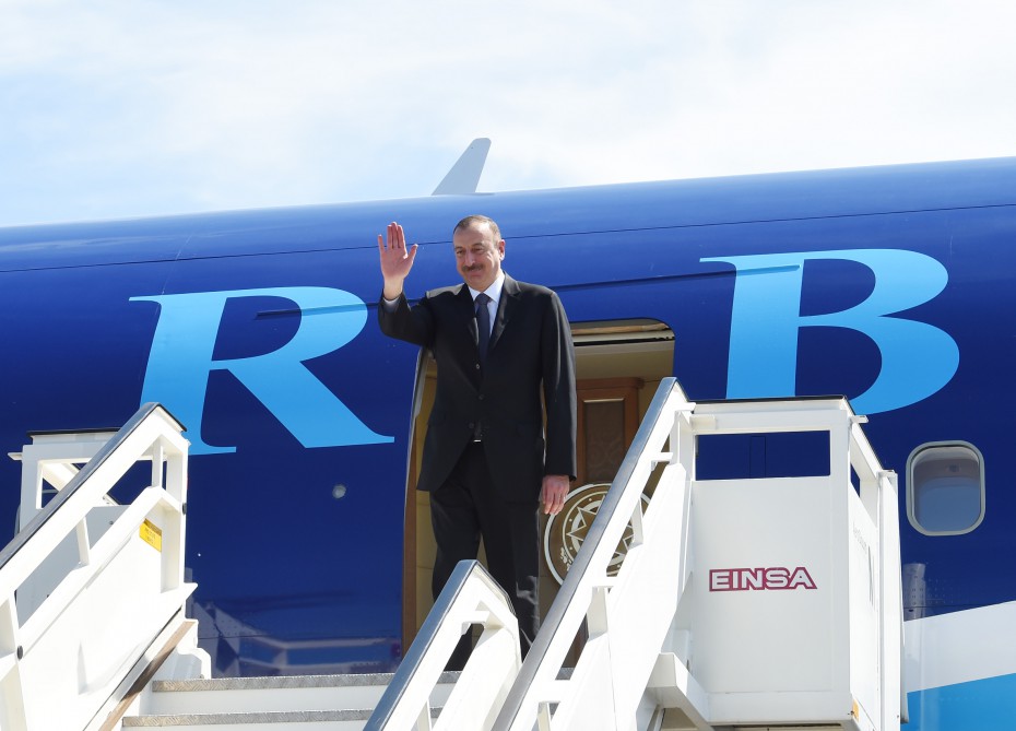 President Ilham Aliyev completes his working visit to Germany (PHOTO)