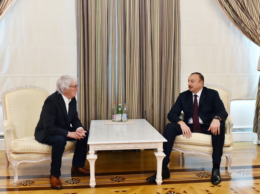 Azerbaijani president receives Formula One Management CEO