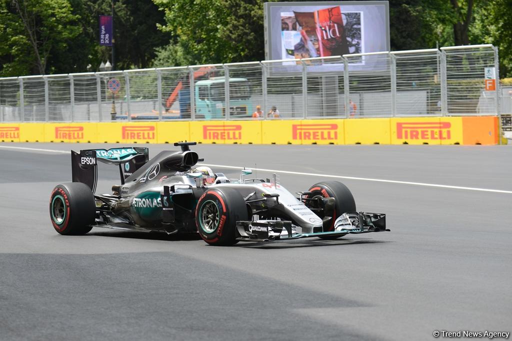 Starting positions of European GP Formula 1 drivers in Baku