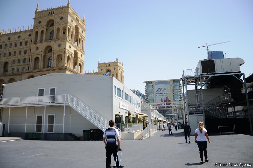 F1 technical staff in Baku conducting pre-racing tests (PHOTO)