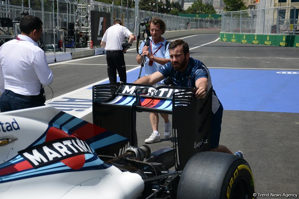F1 technical staff in Baku conducting pre-racing tests (PHOTO)