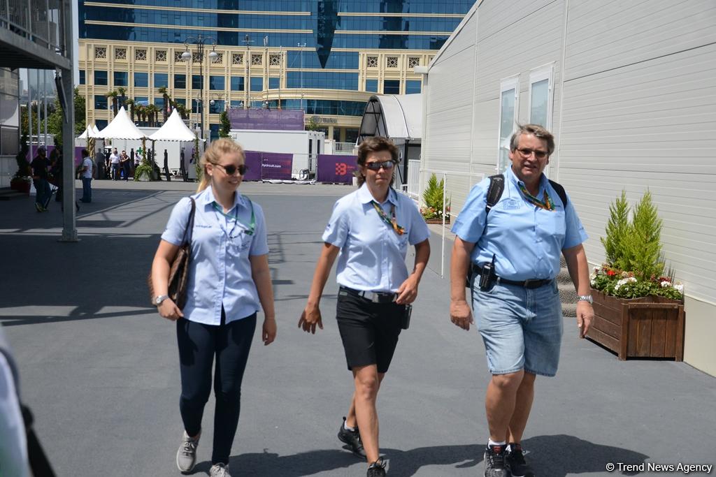 F1 technical staff in Baku conducting pre-racing tests (PHOTO)