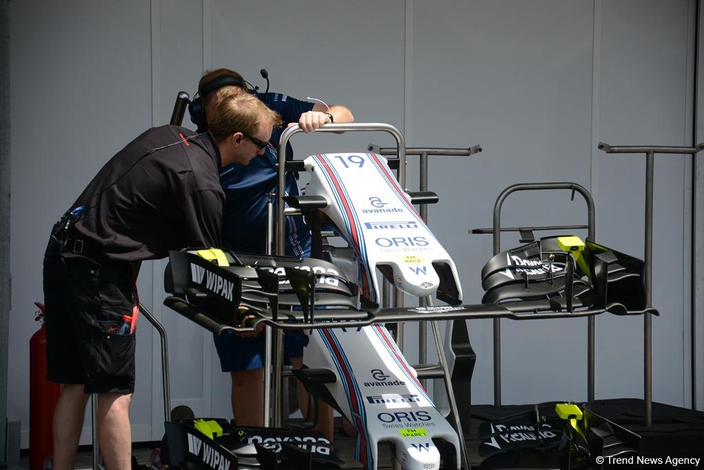 F1 technical staff in Baku conducting pre-racing tests (PHOTO)