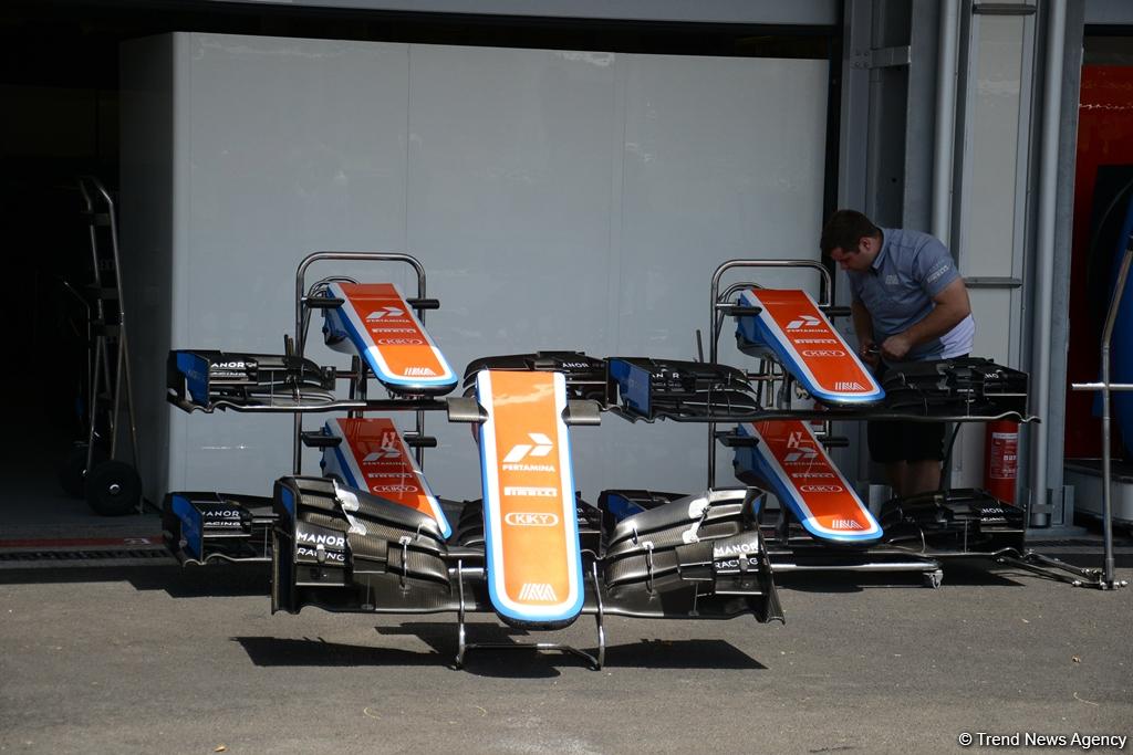 F1 technical staff in Baku conducting pre-racing tests (PHOTO)