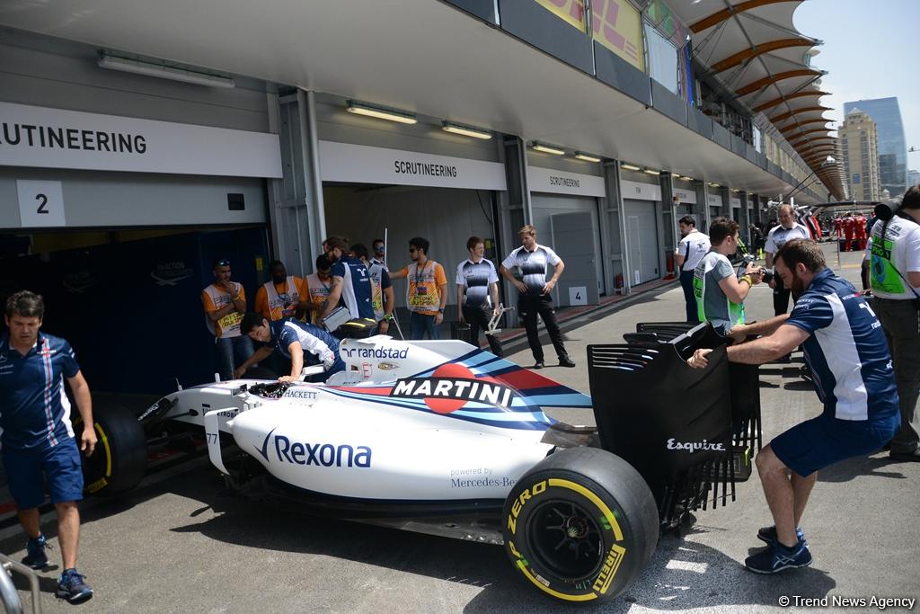 F1 technical staff in Baku conducting pre-racing tests (PHOTO)