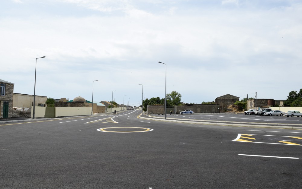 President Aliyev attends opening of Mashtaga-Bilgah highway, streets in Nardaran (PHOTO)