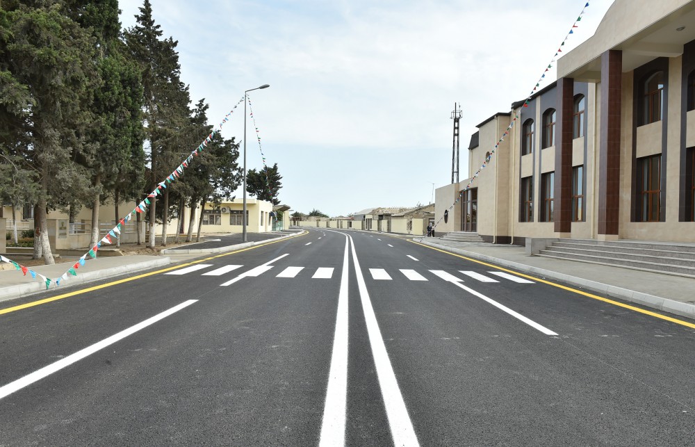 President Aliyev attends opening of Mashtaga-Bilgah highway, streets in Nardaran (PHOTO)