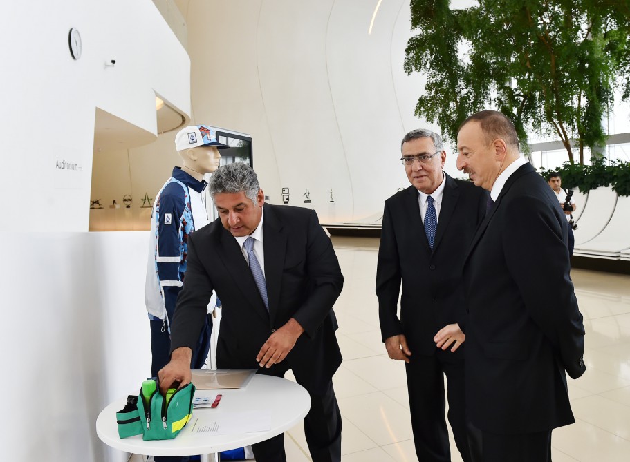 Azerbaijani president attends see-off ceremony for athletes competing at Rio Olympics (PHOTO)