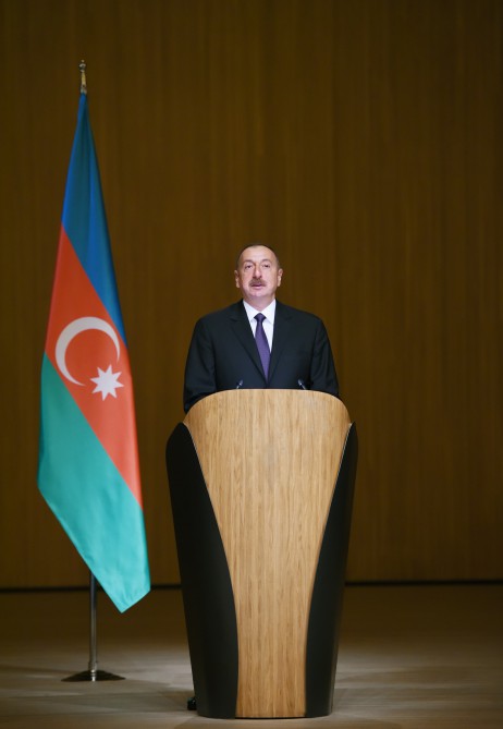 Azerbaijani president attends see-off ceremony for athletes competing at Rio Olympics (PHOTO)