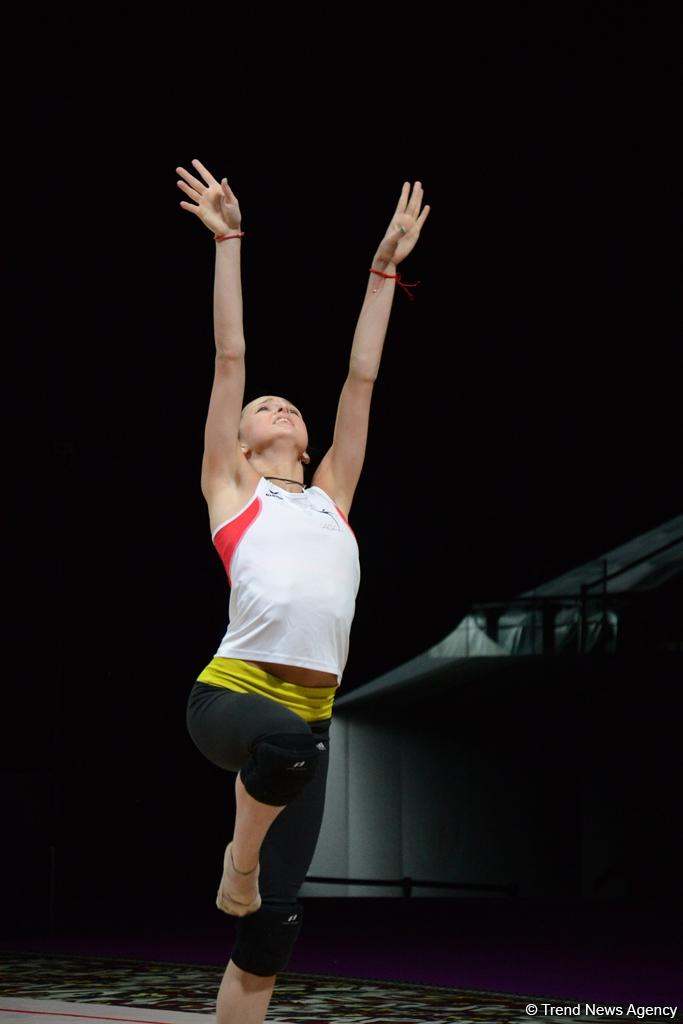 Podium trainings start for major FIG rhythmic gymnastics event in Baku