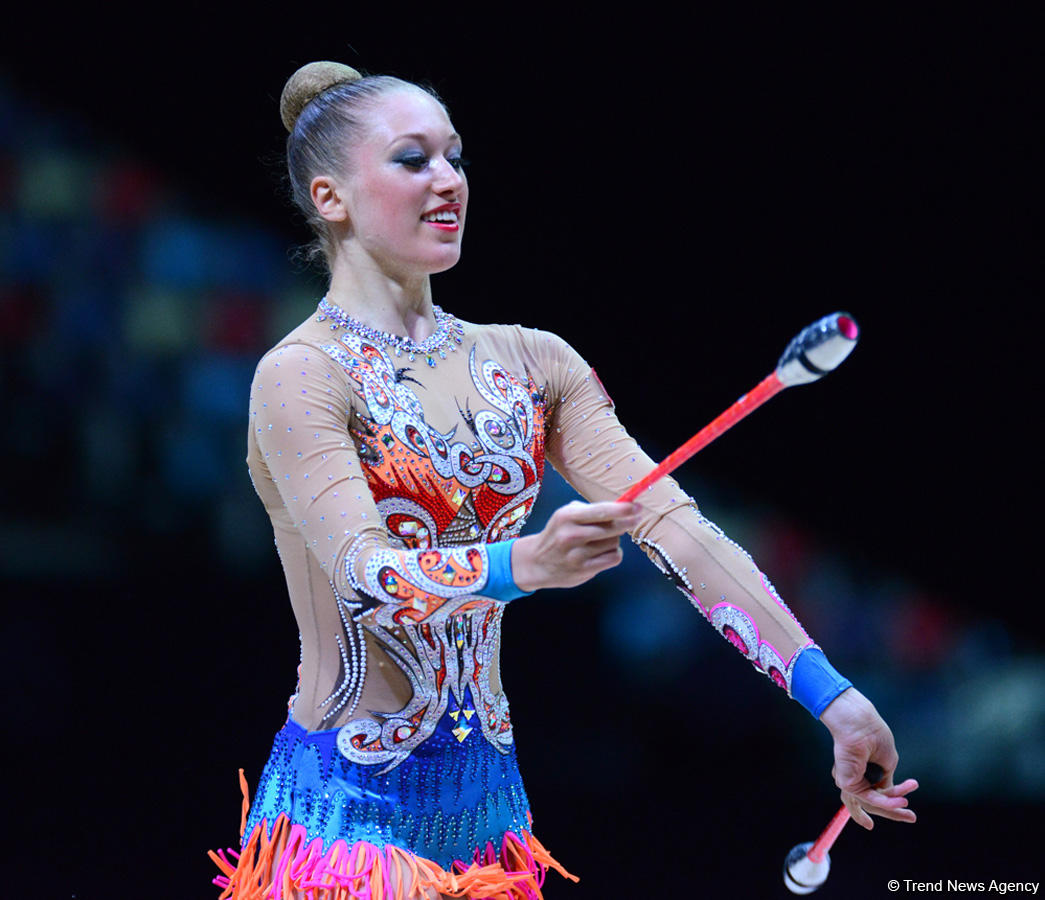 Russian gymnast wins gold medal at FIG World Cup Final in Baku (PHOTO)