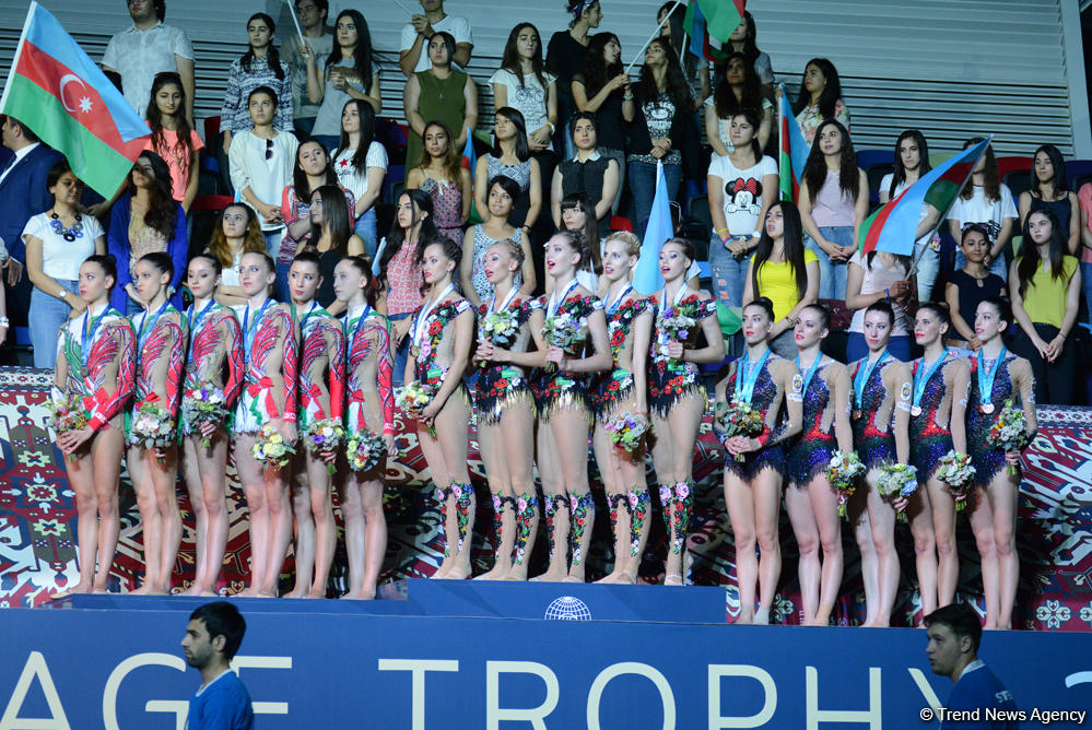 FIG World Cup in Baku: Winners in group exercises awarded (PHOTO)
