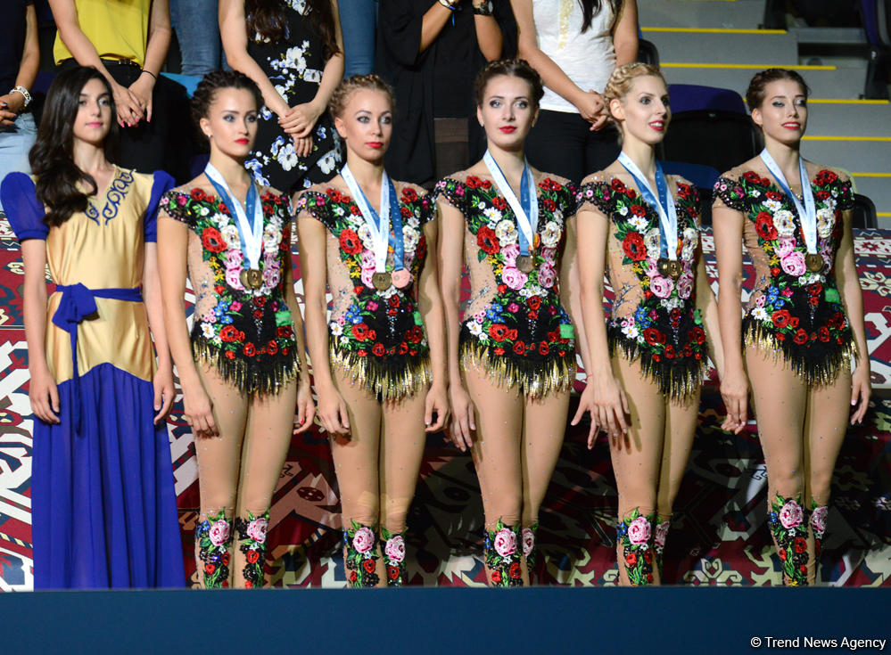 FIG World Cup in Baku: Winners in group exercises awarded (PHOTO)