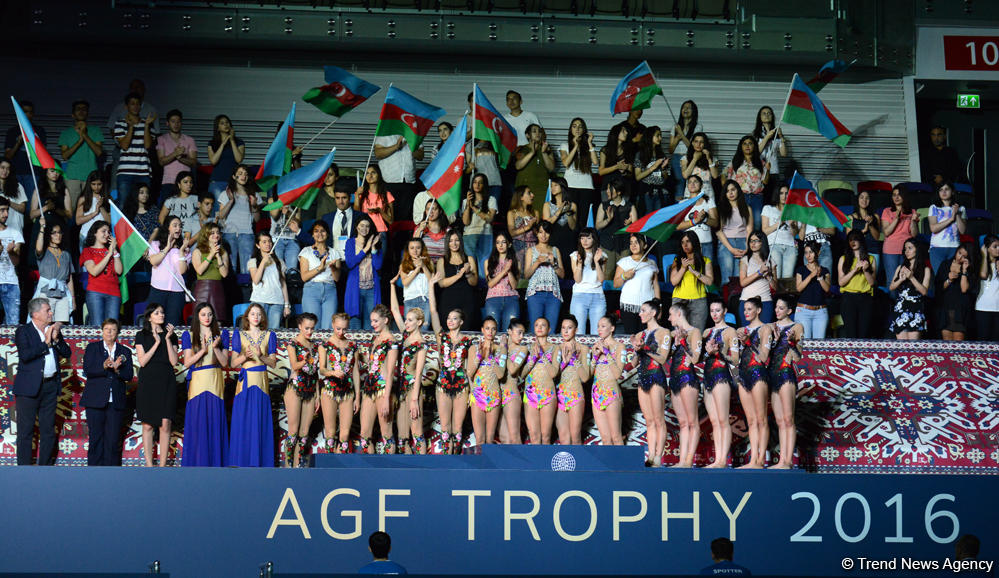 FIG World Cup in Baku: Winners in group exercises awarded (PHOTO)