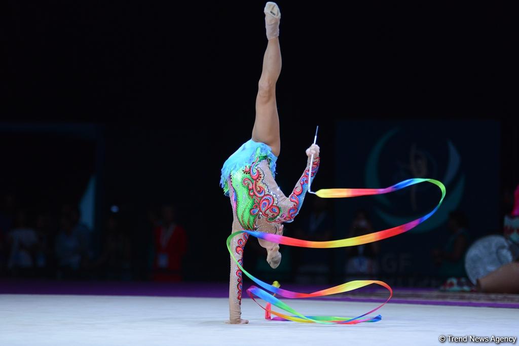 Beauty and grace: performances with ribbon at FIG World Cup in Baku (PHOTOS)