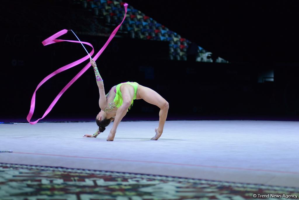 Beauty and grace: performances with ribbon at FIG World Cup in Baku (PHOTOS)