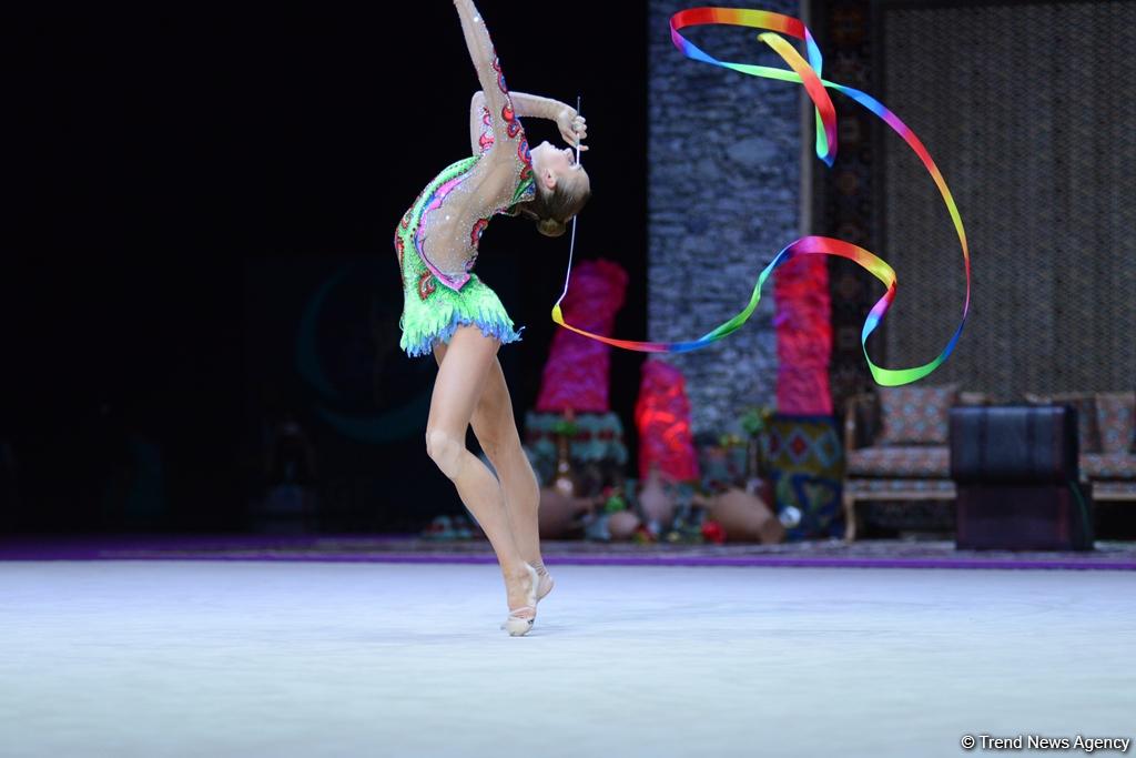 Beauty and grace: performances with ribbon at FIG World Cup in Baku (PHOTOS)