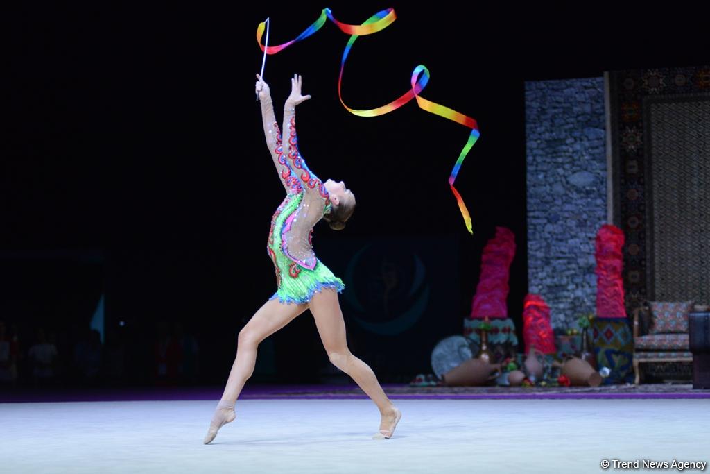 Beauty and grace: performances with ribbon at FIG World Cup in Baku (PHOTOS)