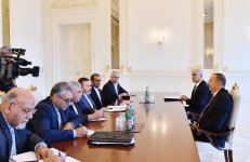 President Aliyev receive delegation led by Iranian Minister of Information and Communications Technology