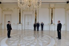 President Aliyev receives credentials of incoming Chinese ambassador (PHOTO)