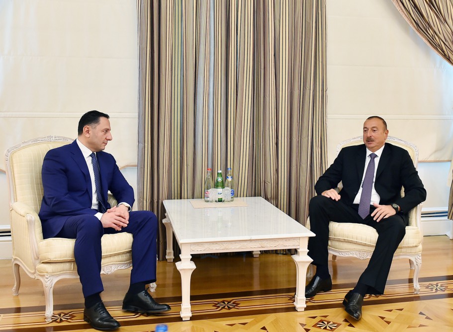 President Aliyev receives head of Georgian State Security Service (PHOTO)
