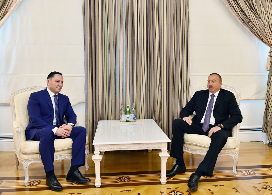 President Aliyev receives head of Georgian State Security Service (PHOTO)