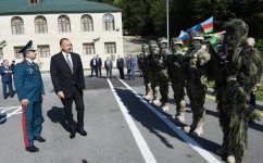 President Aliyev views Laza outpost of Shaki Border Unit (PHOTO)