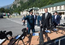 President Aliyev views Laza outpost of Shaki Border Unit (PHOTO)