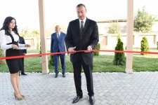 President Aliyev attends opening of orphanage-kindergarten in Ismayilli