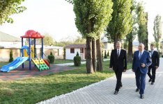President Aliyev attends opening of orphanage-kindergarten in Ismayilli