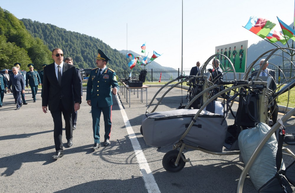 President Aliyev views Laza outpost of Shaki Border Unit (PHOTO)
