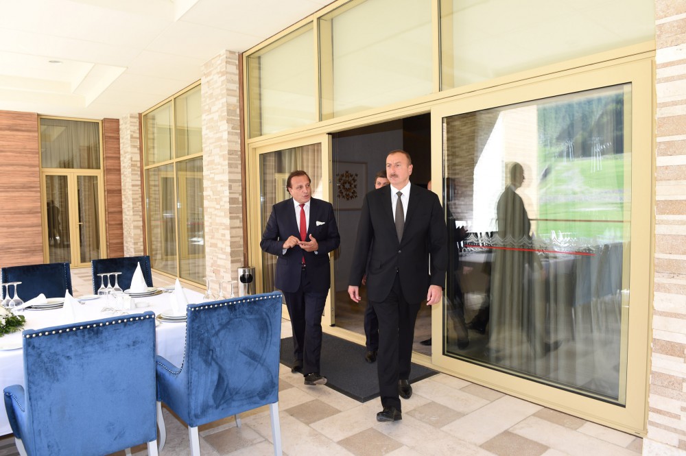 Azerbaijani president attends opening of ‘Qafqaz Tufandag Mountain Resort’ in Gabala