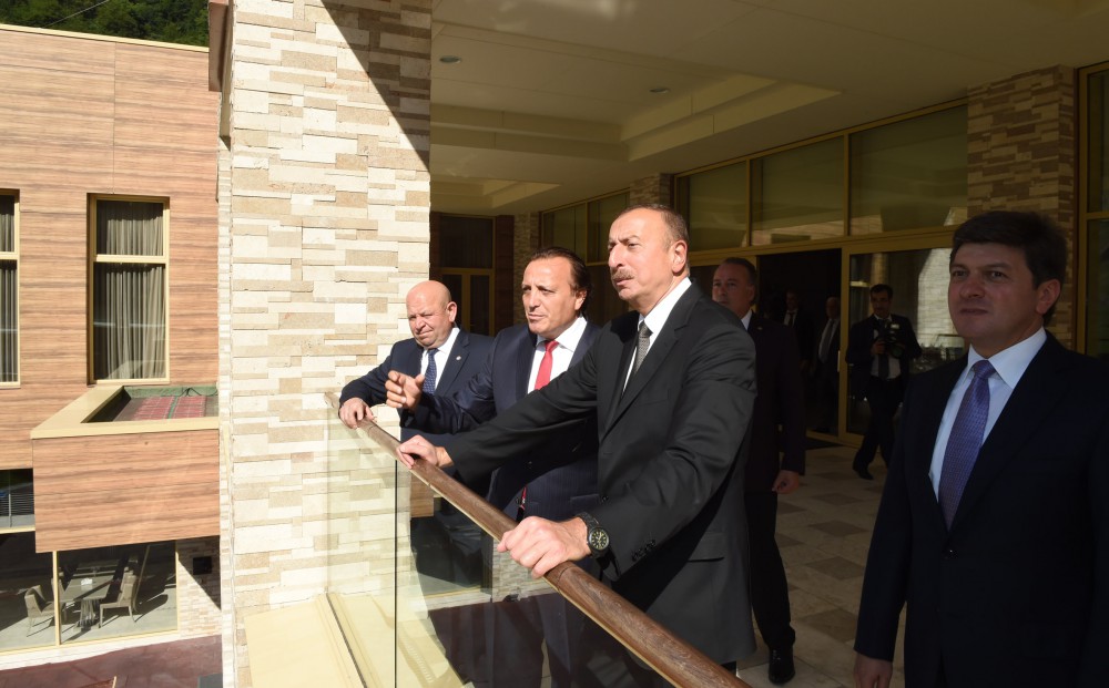 Azerbaijani president attends opening of ‘Qafqaz Tufandag Mountain Resort’ in Gabala