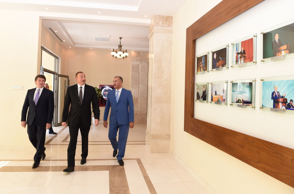 President Aliyev opens administrative building of YAP Gabala district branch (PHOTO)