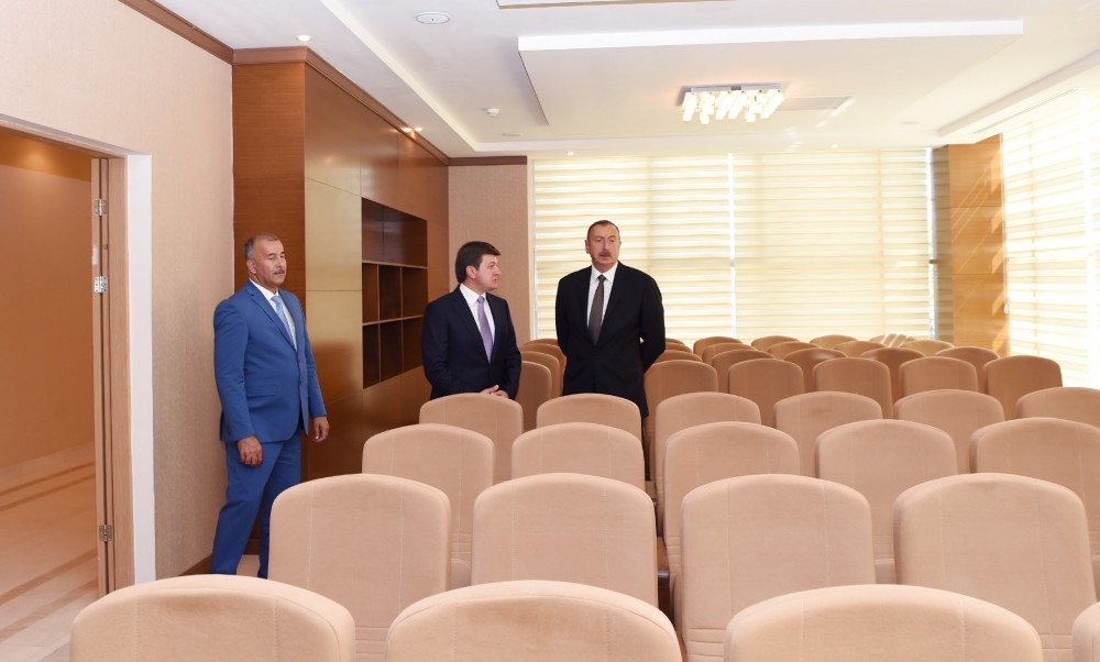 President Aliyev opens administrative building of YAP Gabala district branch (PHOTO)