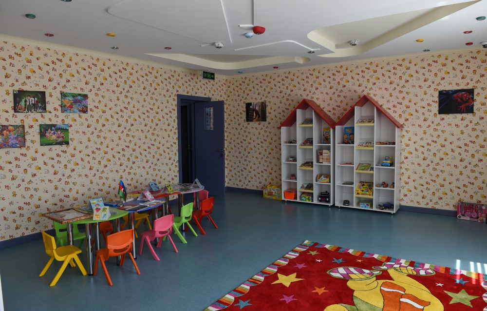 President Aliyev attends opening of orphanage-kindergarten in Ismayilli