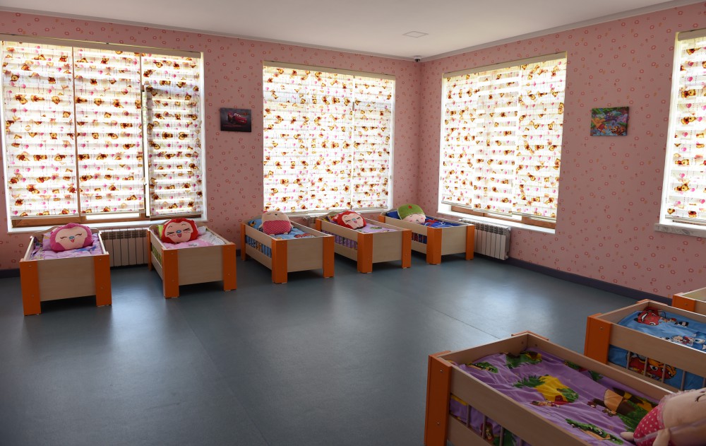 President Aliyev attends opening of orphanage-kindergarten in Ismayilli