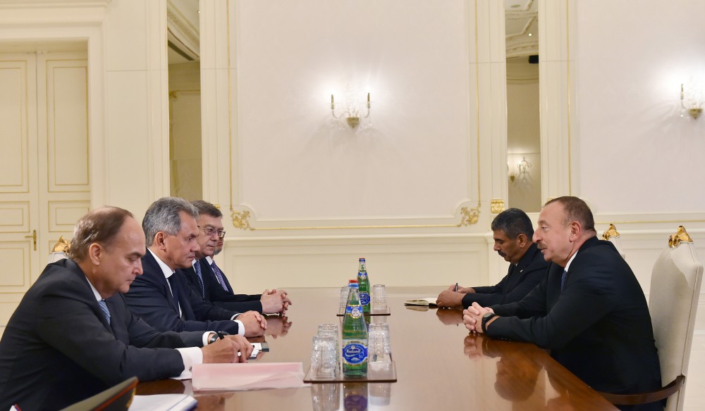 President Aliyev receives Russian Defense Minister