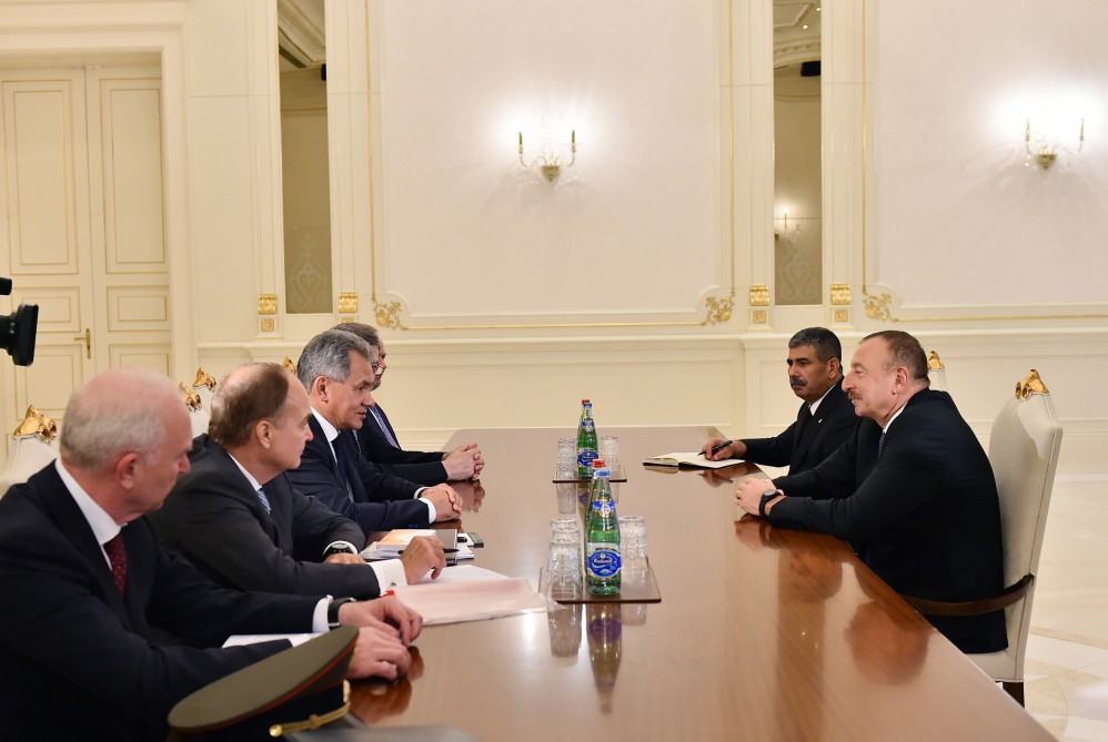 President Aliyev receives Russian Defense Minister