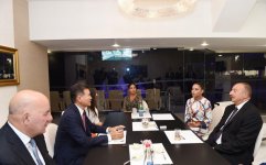 President Ilham Aliyev, his spouse met with President of World Chess Federation (PHOTO)