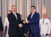 Ilham Aliyev, his spouse meet Azerbaijani Olympians
