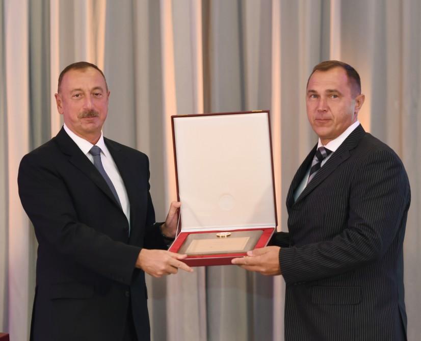 Ilham Aliyev, his spouse meet Azerbaijani Olympians