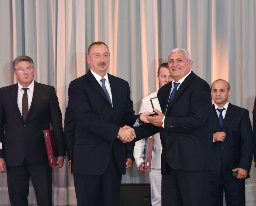 Ilham Aliyev, his spouse meet Azerbaijani Olympians