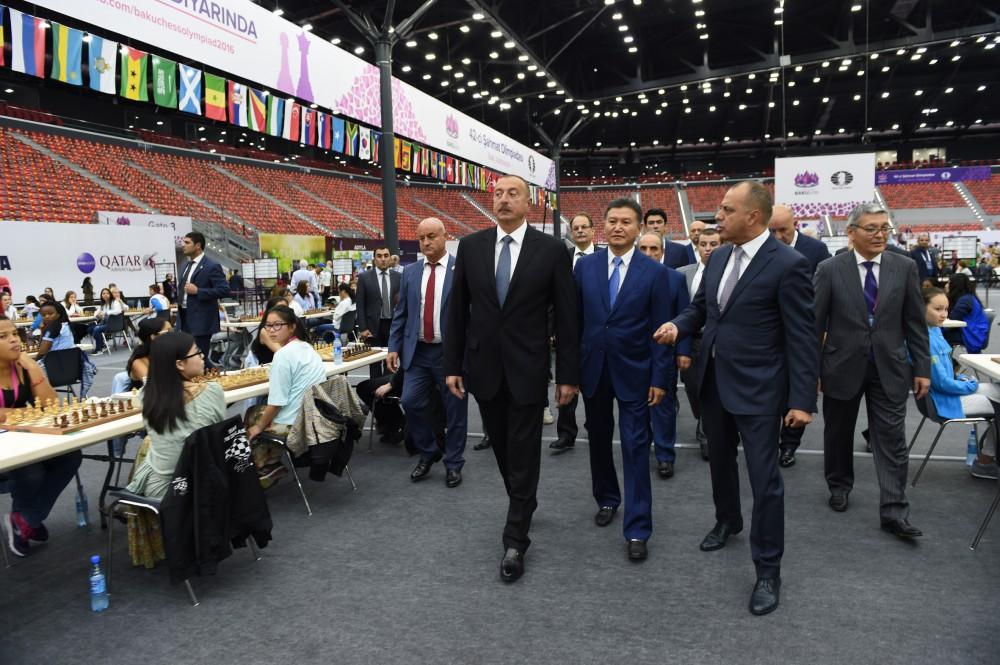 Ilham Aliyev attends Chess Olympiad's 1st round opening (UPDATE)