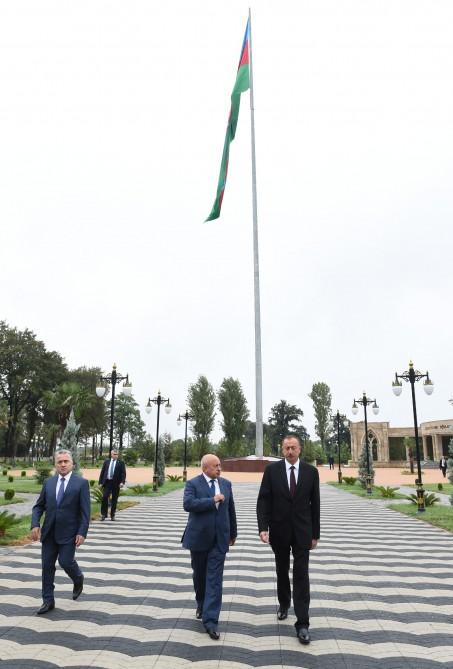Ilham Aliyev opens Flag Square in Masalli (PHOTO)