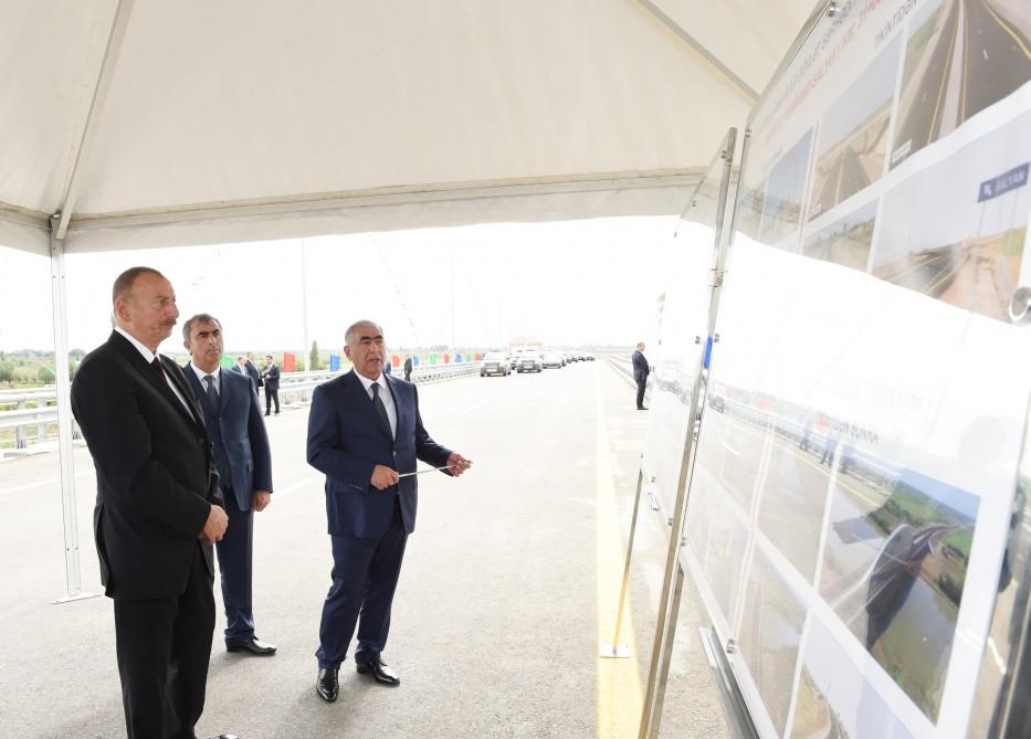Ilham Aliyev opens section of Alat-Astara-Iran state border highway (PHOTO)